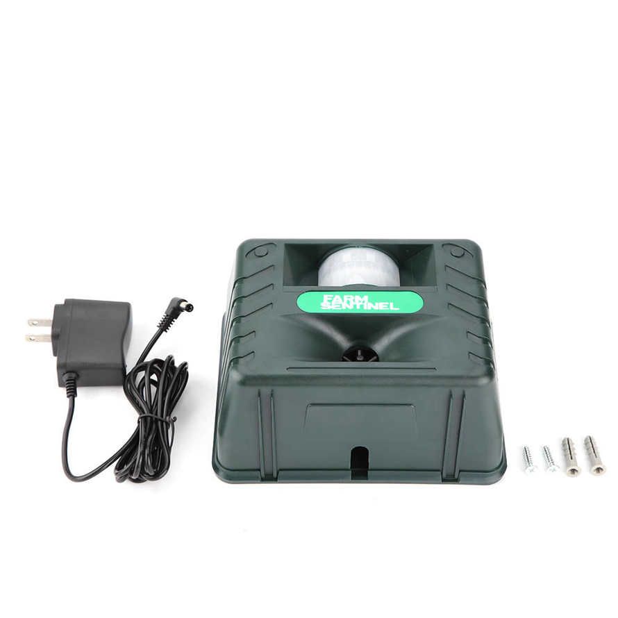 PIR Ultrasonic Animal Cat Dog Pest Repeller Repellent Scarer Outdoor Garden 3.6W