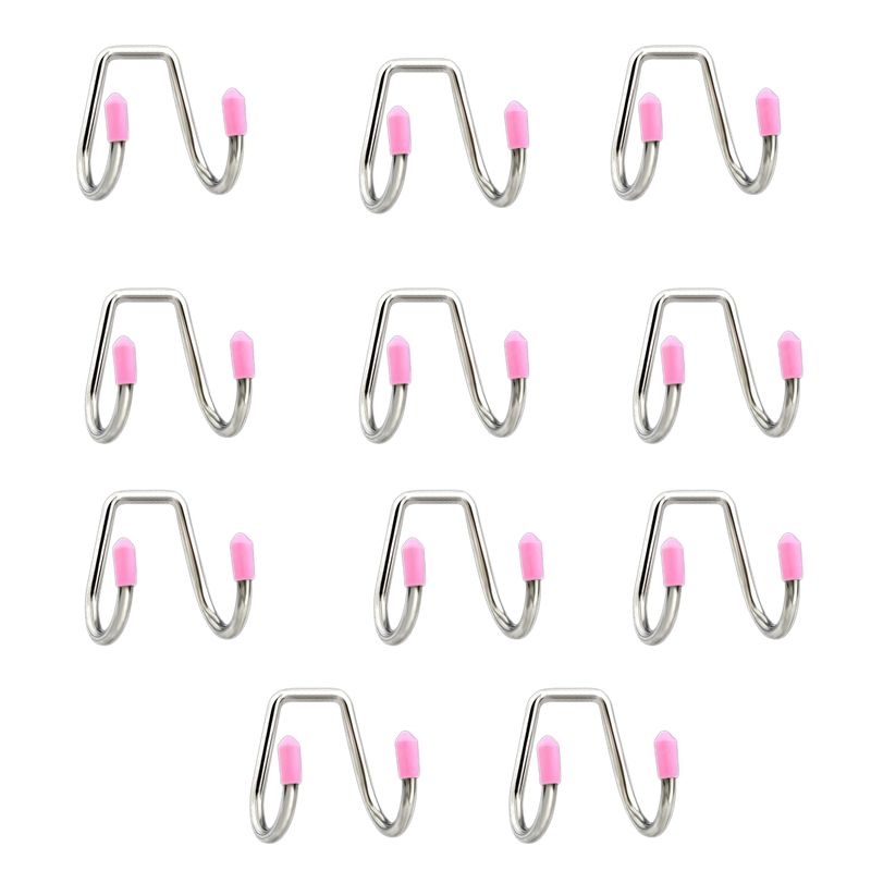 10Pcs Stainless Steel Hook Seamless Tile Wall Kitchen Door Stainless Steel Hook Bathroom Living Room Hook