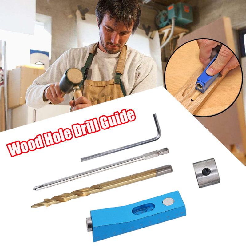 Durable Portable Woodworking Punch Mini Drilling Fixture Precise Straight Hole Drilling Locator