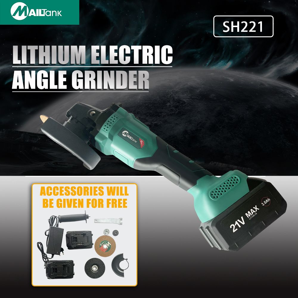 MAILTank Lithium Electric Angle Grinder with 2 battarySH221