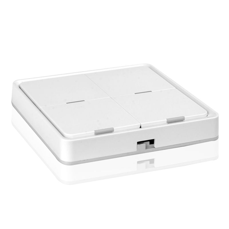 with Zigbee Gateway APP Control Smart Home No Wire Smart Tuya 4-Way Panel Scene Button Switch Used