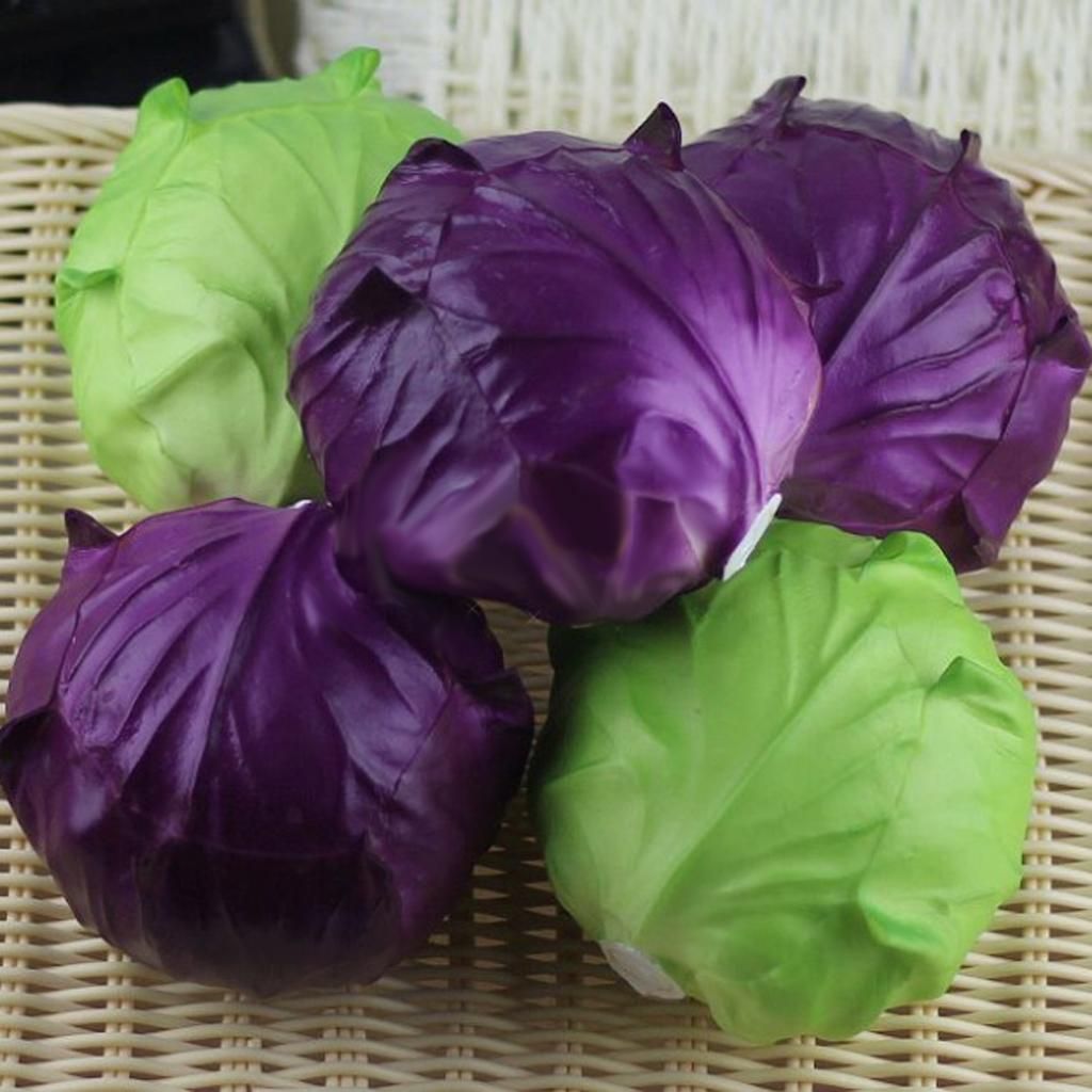 Artificial Plastic Vegetable Kitchen Window Shop Display Decor Prop Green