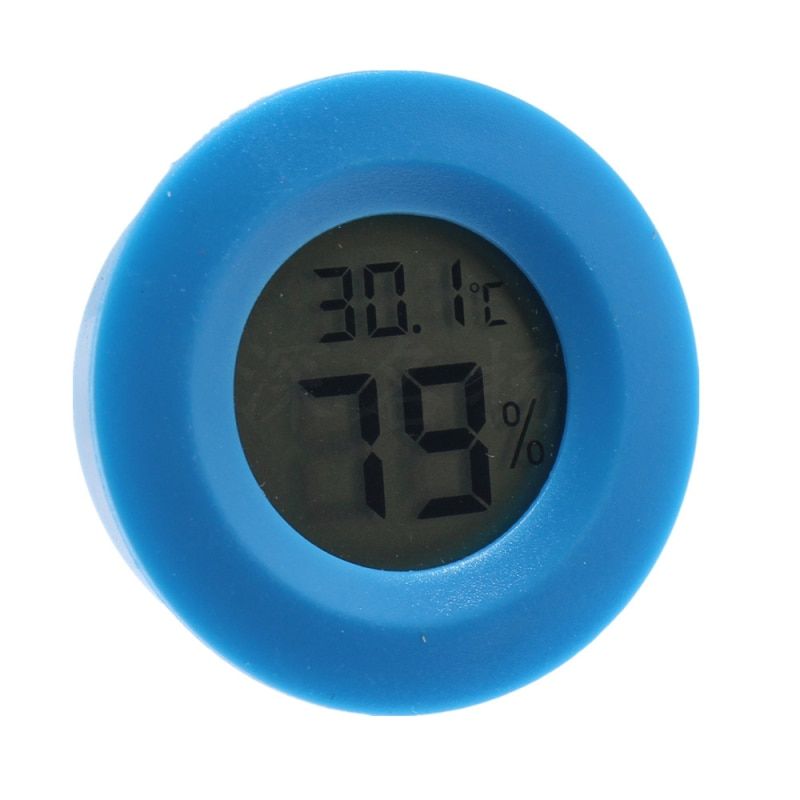 Mini LCD Digital Thermometer Hygrometer Meter Round Shape LCD Display Reptile Aquarium Tature Humidity Meter Detector Tool
