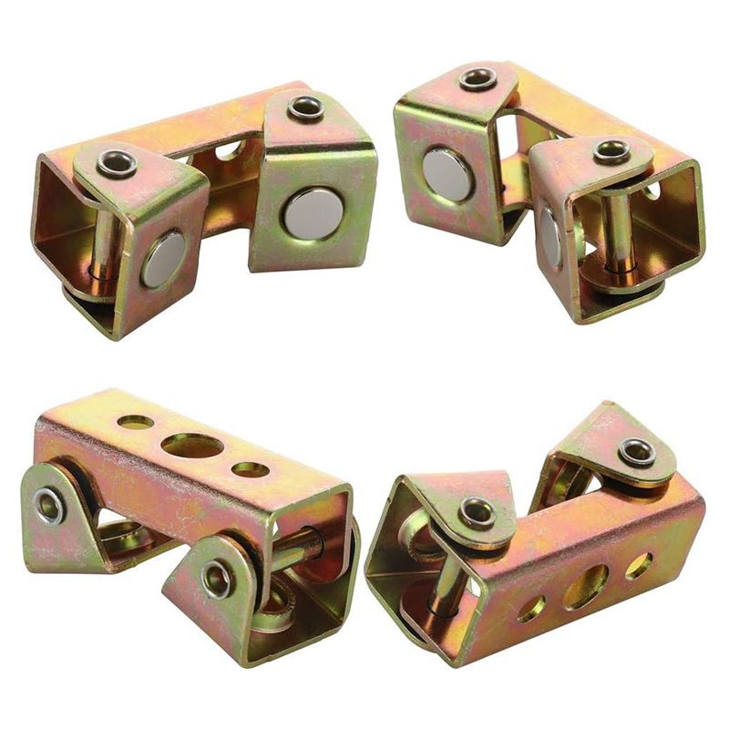 4Pcs V Type Magnetic Welding Clamps Holder Suspender Fixture Adjustable Pads Kit