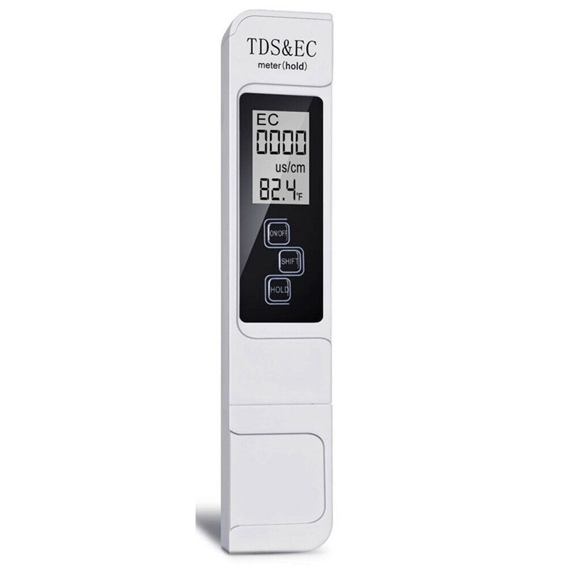 TDS EC Meter Digital Water Quality Tester 0-9999 PPM Measurement Range Water Purity Temperature Meter Tester