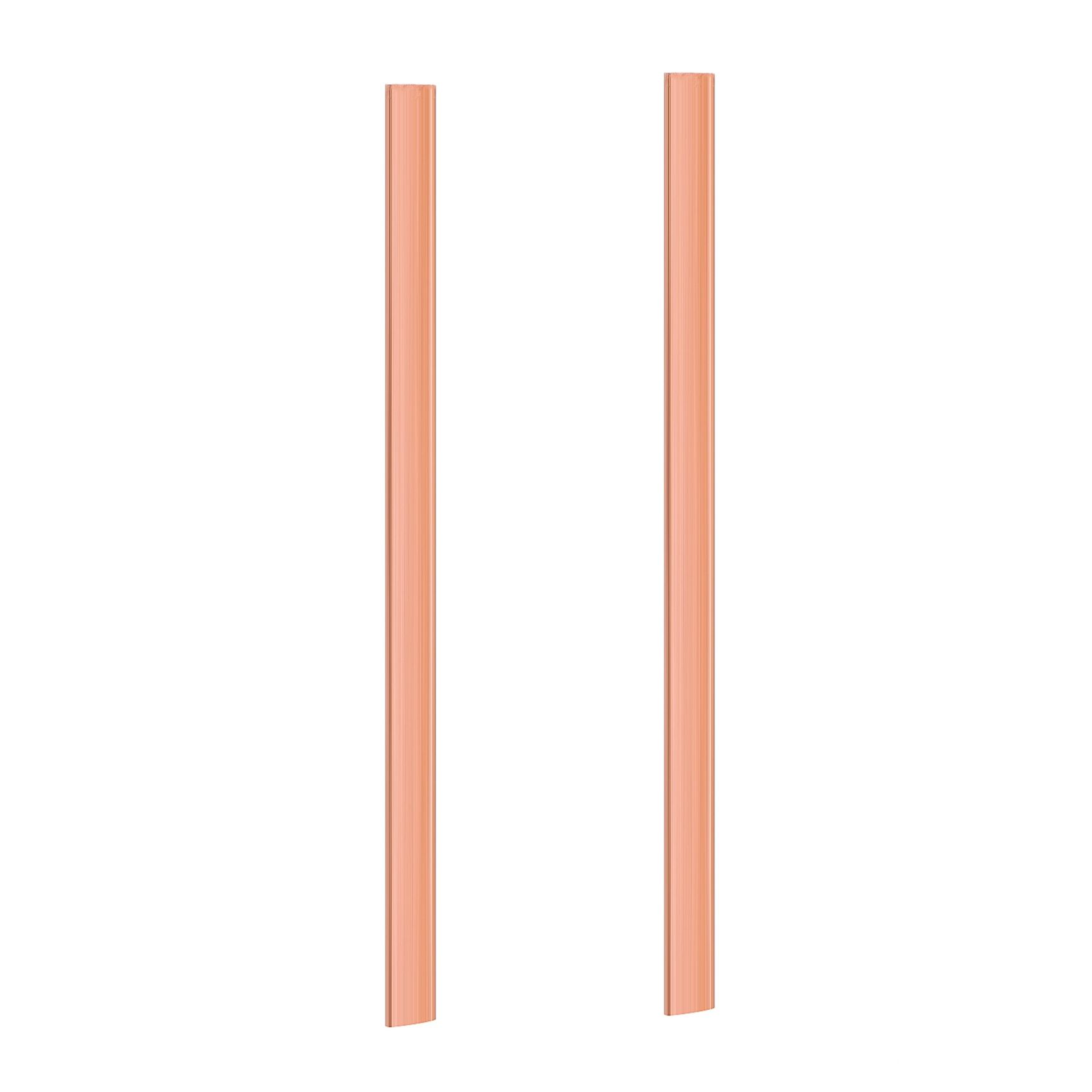 2X 99.6% T2 Purple Copper Cu Flat Bar Plate 3mm x 15mm x 250mm Metal Strip