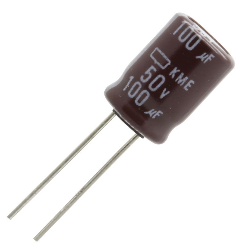 10pc Electrolytic Capacitor 100uF 50V Radial Polarized Aluminum Electrolytic Capacitor