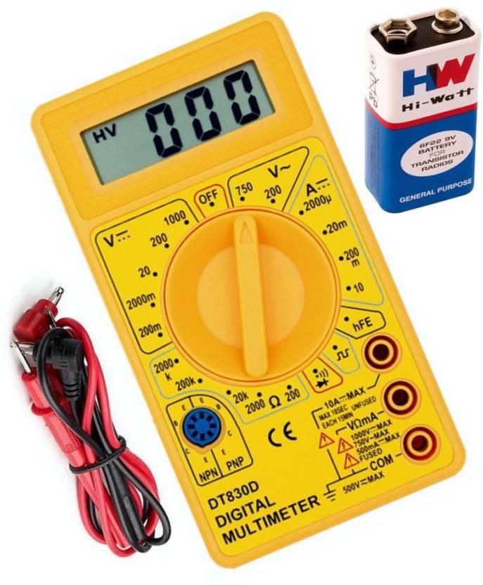 Digital Multimeter DT830D-Yellow