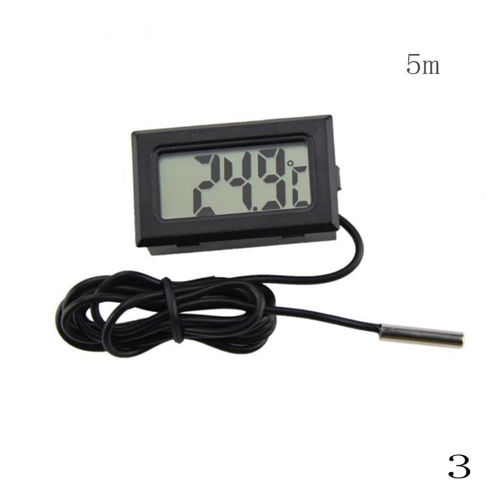 LCD Fish Tank Waterproof Tature Thermometer Meter Reptile Aquarium Waterproof Probe Thermometer WITHOUT  Digital