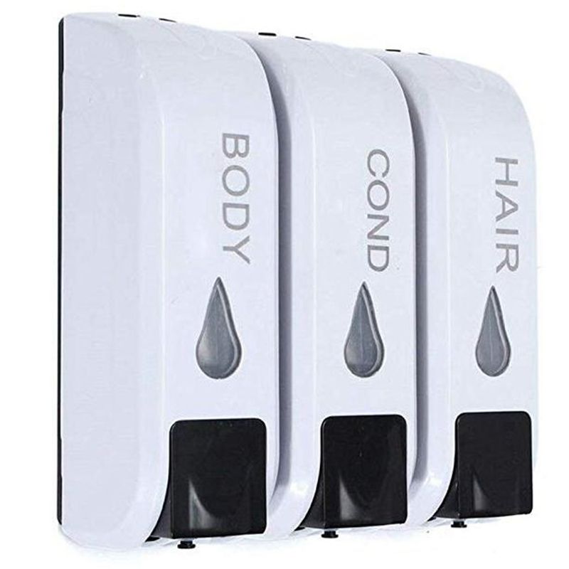 Triple Shower Soap Dispenser Wall Mounted fluid Soap Shampoo Dispenser Washing Lotion For Bathroom