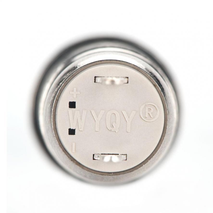 5pcs 2A 36V 12mm 2 Pins Silver Waterproof Self-locking Metal Push Button Switch