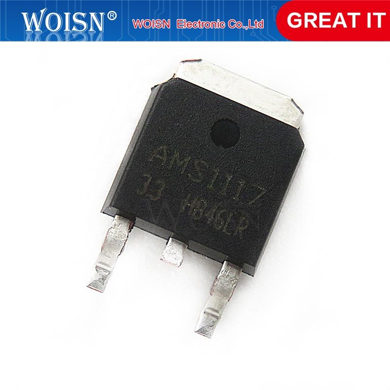 10 pcs/lot AMS1117-3.3 AMS1117-ADJ AMS1117CD-ADJ AMS1117 TO-252 In Stock