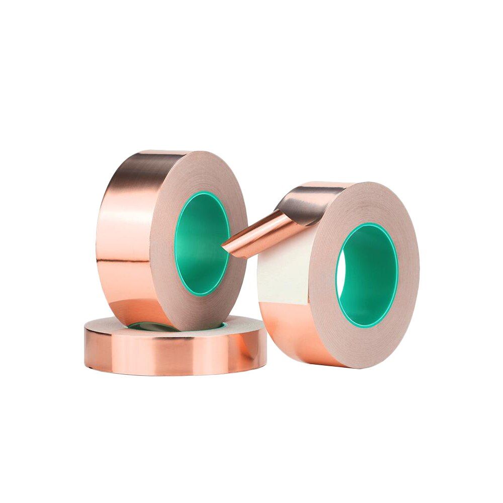 20 m CSD Double Conductive Copper Foil Tape Adhesive Pure Copper Conductive Tape Shielding Tape 3MM 5MM 8MM 12MM 18MM