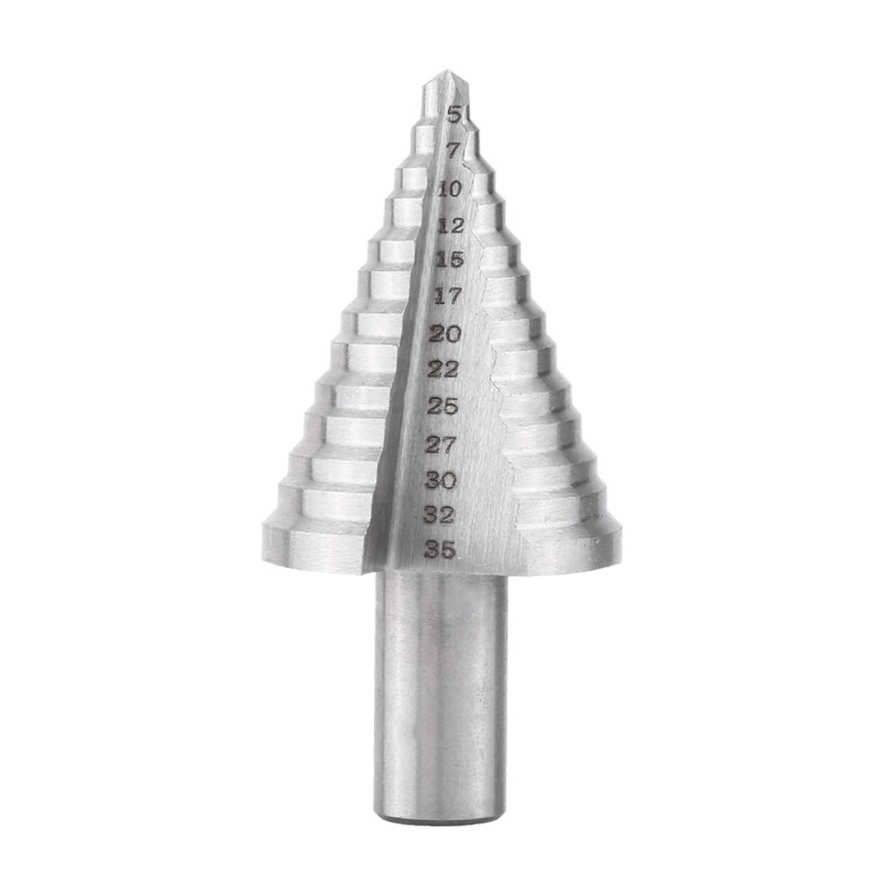 1PC Steel Step Drill Bit 5mm-35mm Wood Metal Drilling Tool HSS