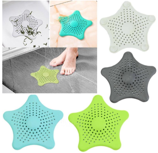 1pc Silicone drain filter for sink bathtub hair Catcher plug Trapper drain hole filter strainer for bathroom kitchen Toliet