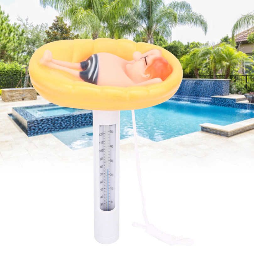 Pool Thermometer Cute Floating Temperature Meter for Outdoor Indoor Swimming Pools SPA