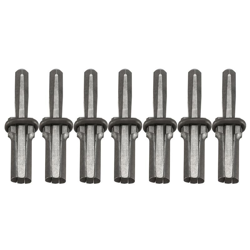 7 Set  Stone Splitter 9/16in Metal Plug Wedges and Feathers Shims Concrete Rock Splitters Hand Tool