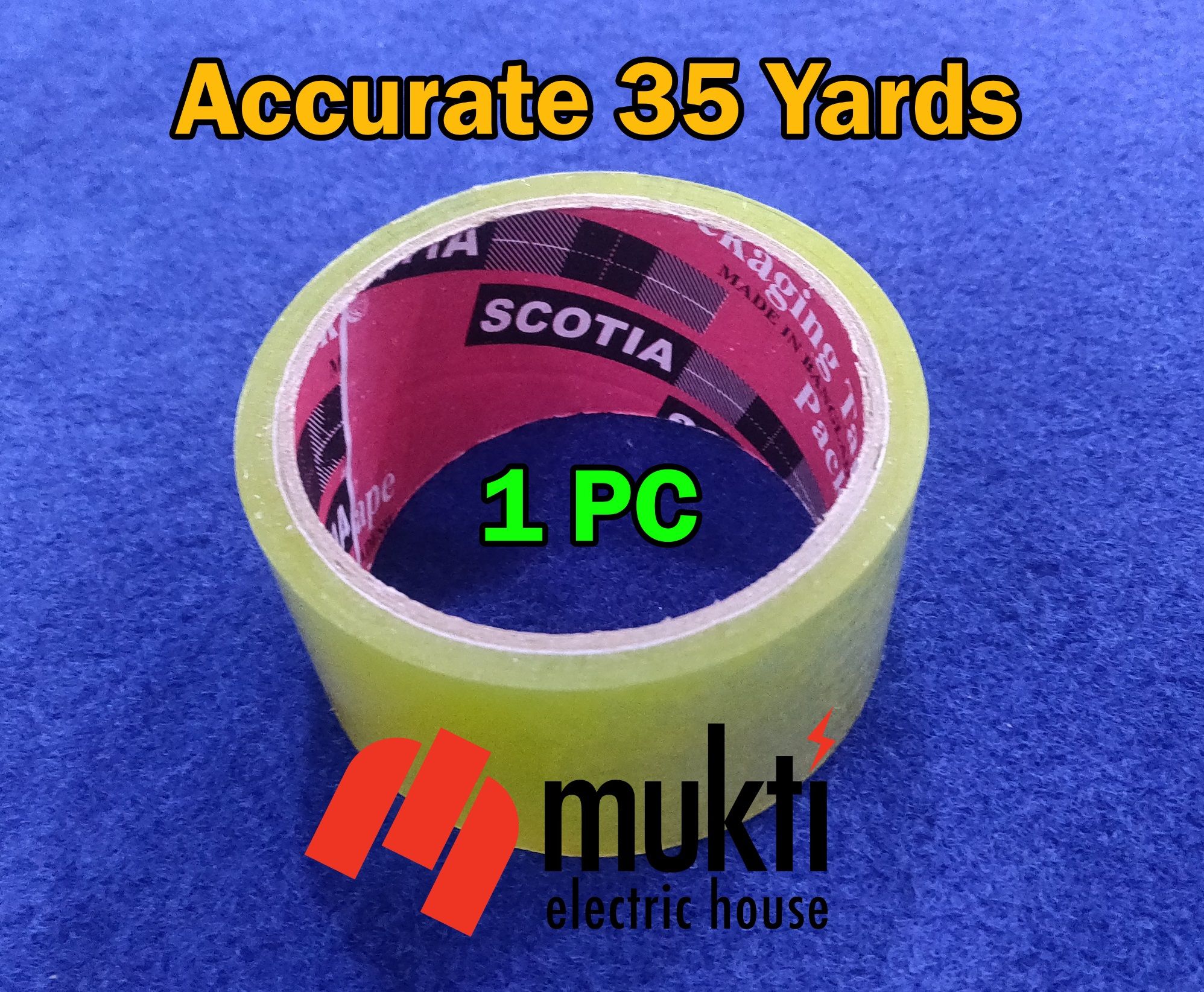 Imported China SCOTIA Gum Tape 2 Inch 50 Yards (Accurate 35 Yards) Transparent Packaging Material Cartoon Binding Scotch Packing Tape