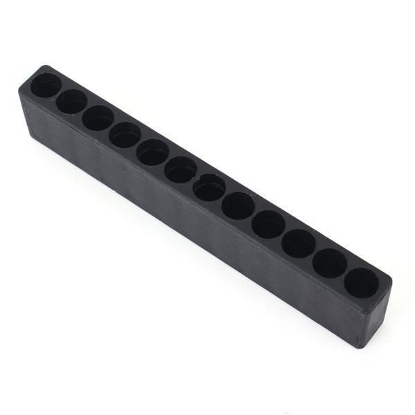 12 Holes Hex Shank Plastic Screwdriver Bits Storage Deck Screwdriver Head Storage Case