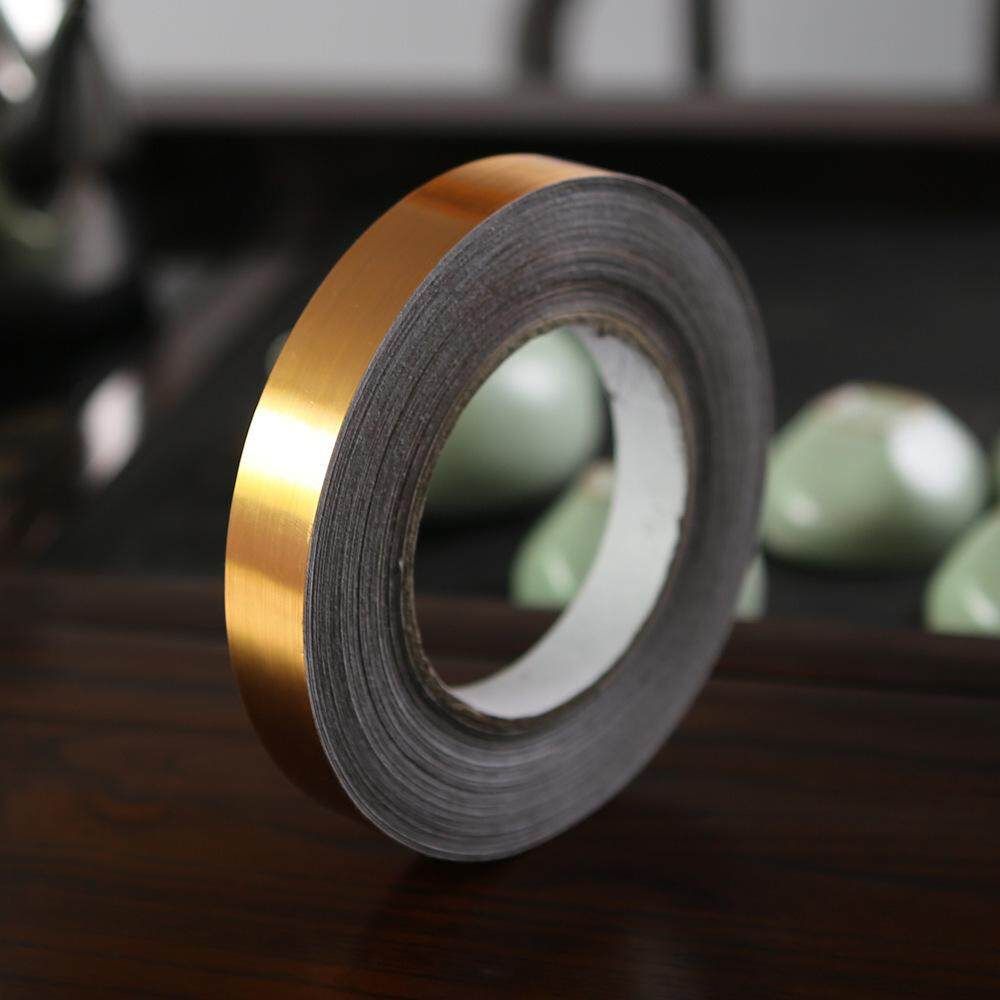 Panda Online PVC 50M x 1CM Foil Room Floor Crevice Line Sticker Self-Adhesive Ground Corner Tile Decor