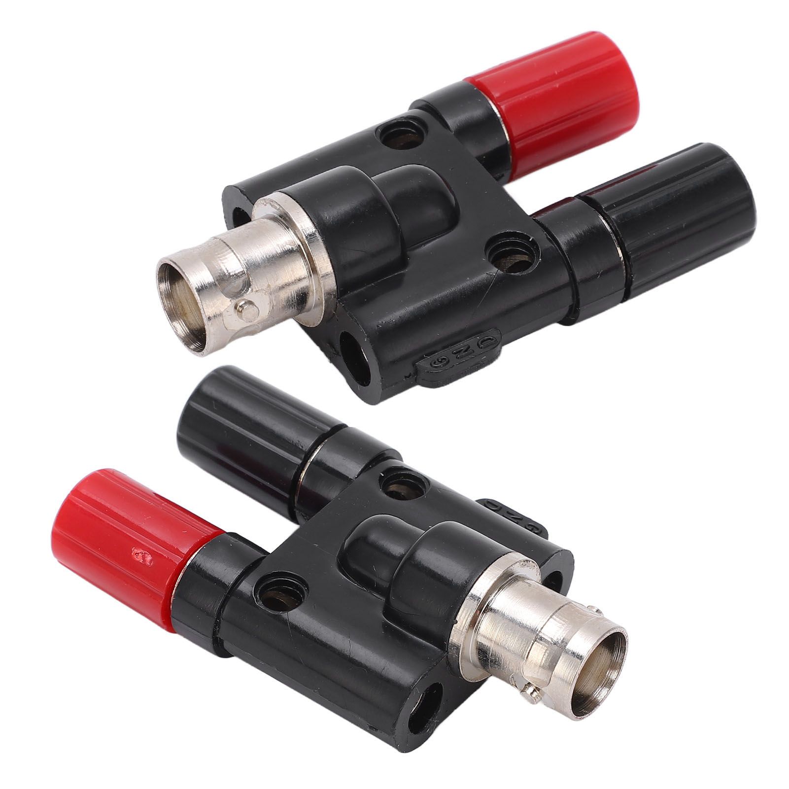 2PCS BNC Female to Dual Banana Jack Socket Binding Post Adapter Connector