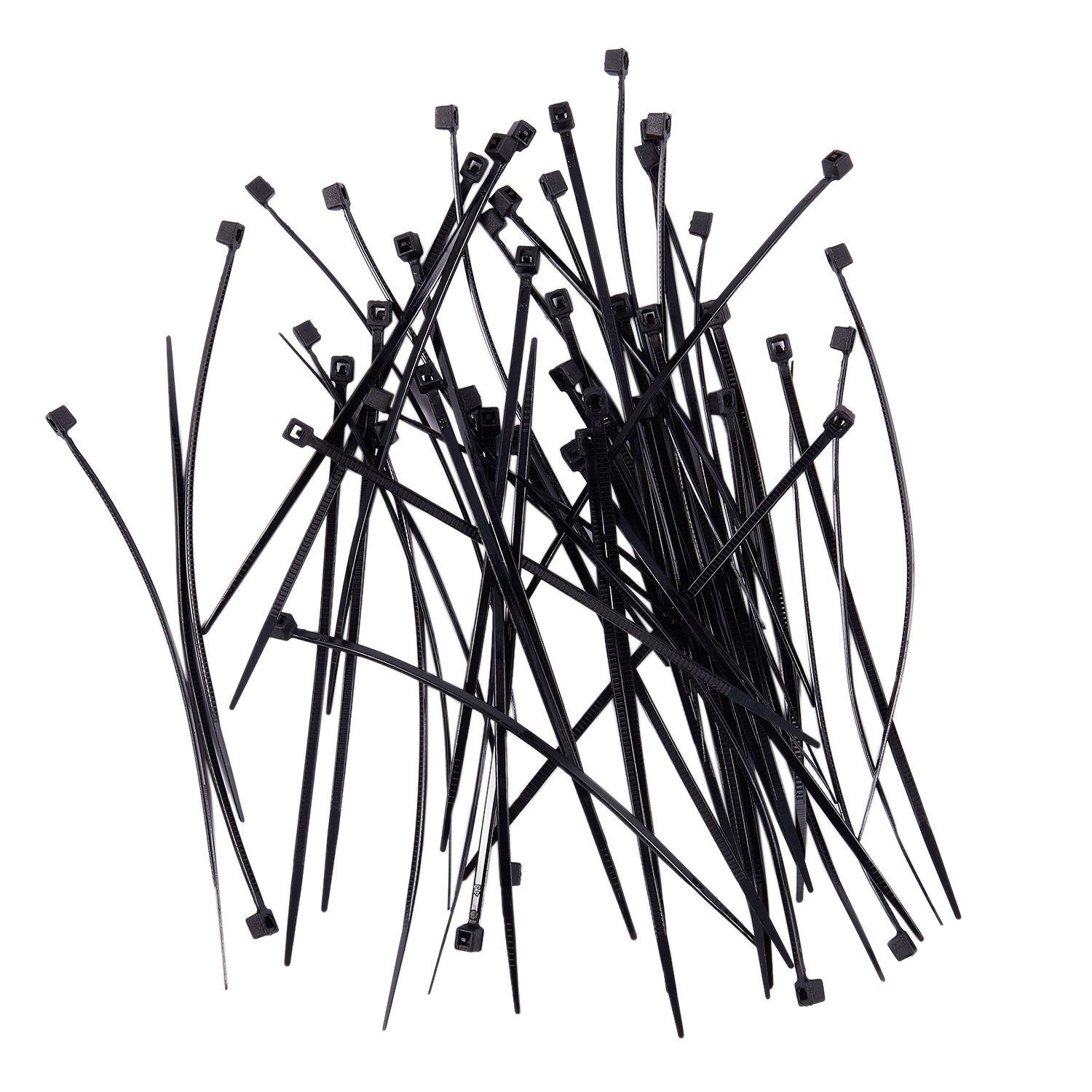 Individual Cable ties INDUSTRIAL QUALITY Cable ties: 100x2.5mm Color: black Quantity: 50 pieces