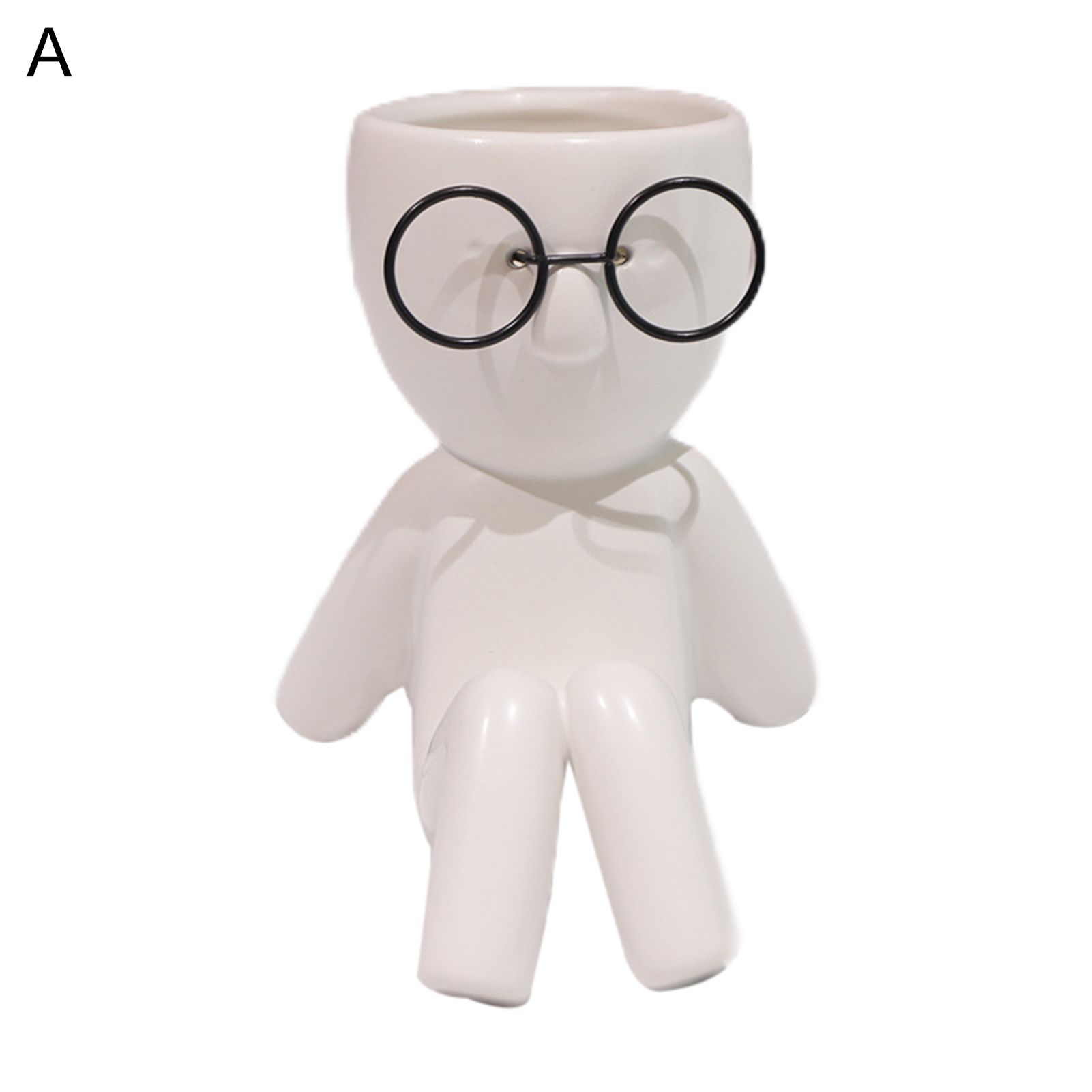 Flower Pot Figurine Adorable Appearance Succulent er Vase Human Fe er Sculpture
