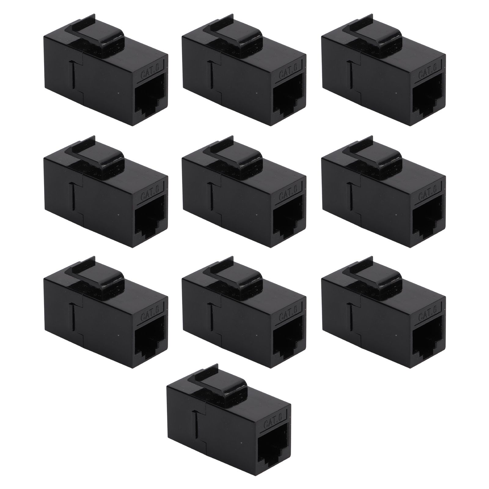 10pcs Ethernet Cable Connectors Extension RJ45