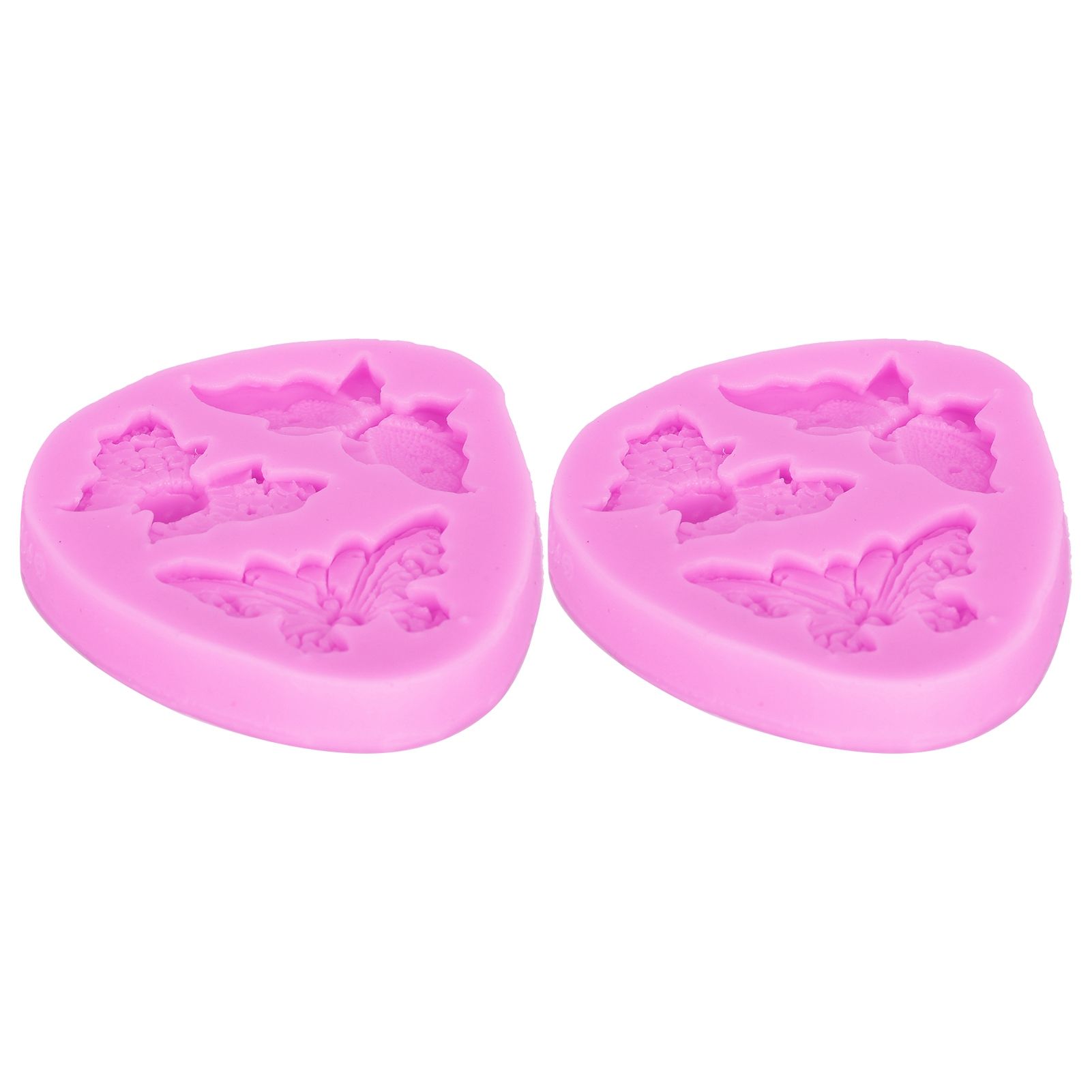 2x Cake Mold Silicone Pink For Food Pies Soap Aromatherapy Plaster HOT