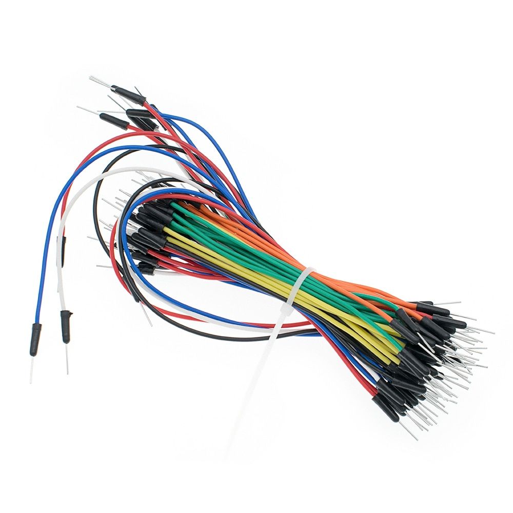 65pcs=1set Jump Wire Cable Male to Male Jumper Wire for Breadboard 65 jump wires