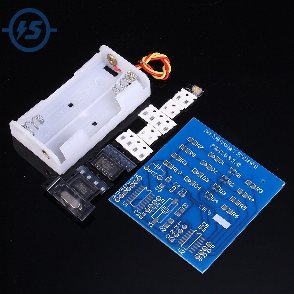 SMT Full SMD Multi-Channel Waveform Generator Suite SMD Weld DIY Kits Solder Testing Electronic Circuit Training Parts