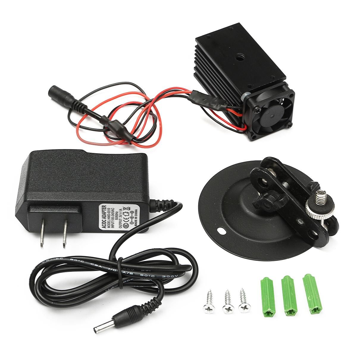 Tool parts 532nm 50mW Green Laser Linear Marking Locator With Adapter Fan Laser Module