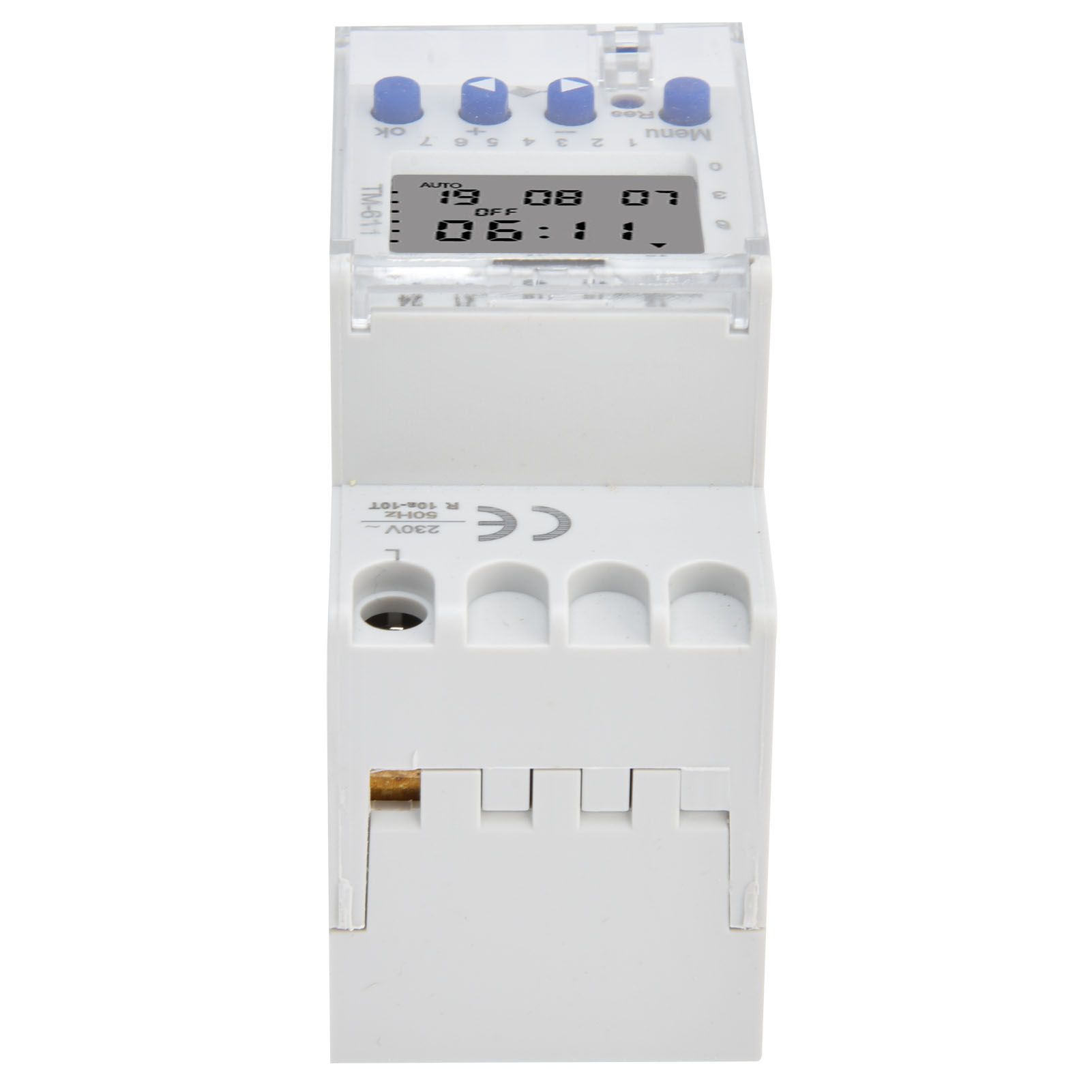 Himeng La Control Switch Intelligent Power Supply Guide Rail Timer TM611‑2 1‑Output AC220V