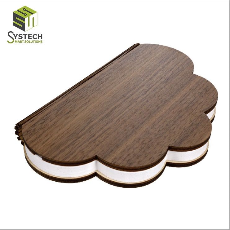Wood Cover LED Night Lamp Reading Table Book Lights USB Rechargeable