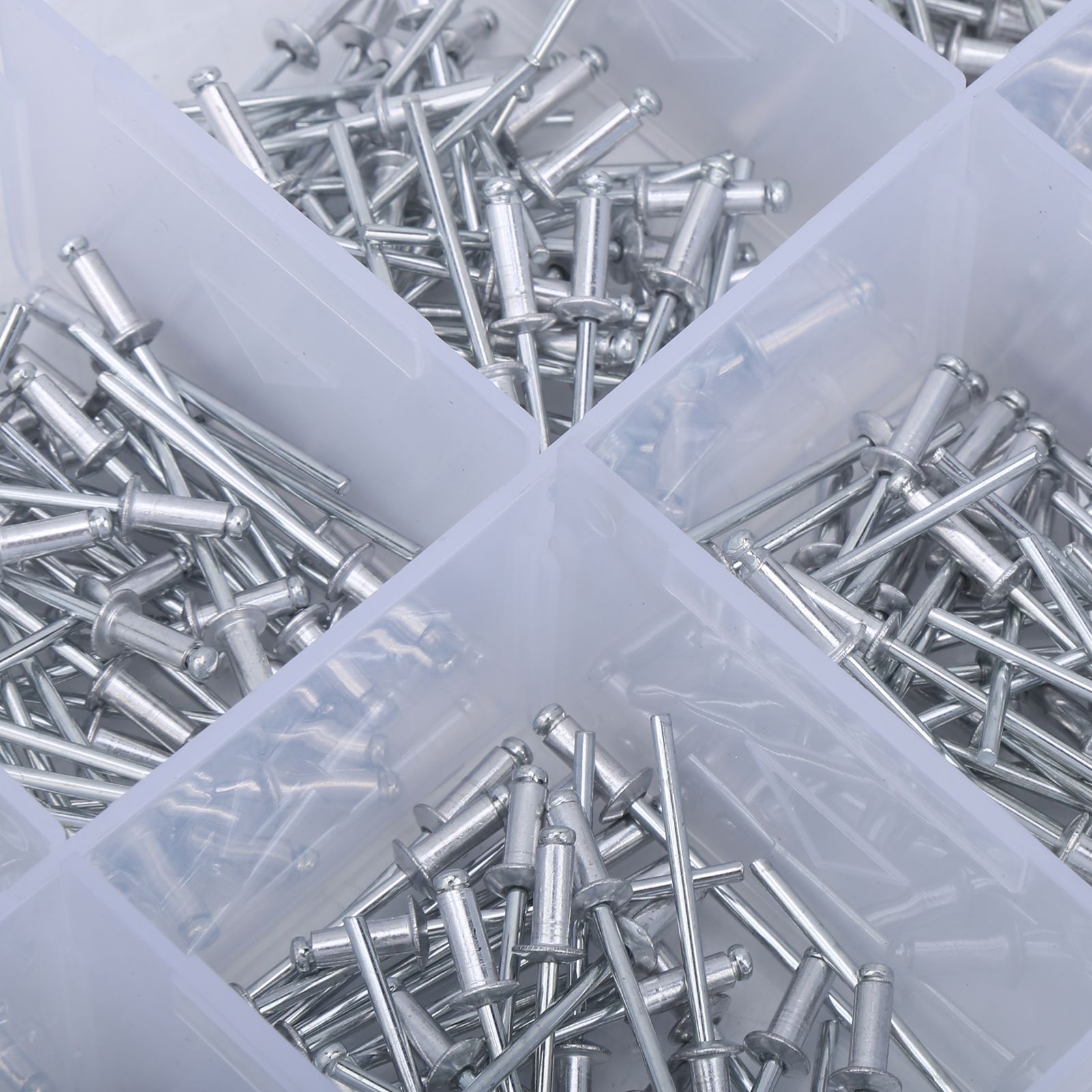 Blind Rivets Set 320Pcs Dome Head Fastener Nails Aluminum Alloy High Hardness Hardware Tools