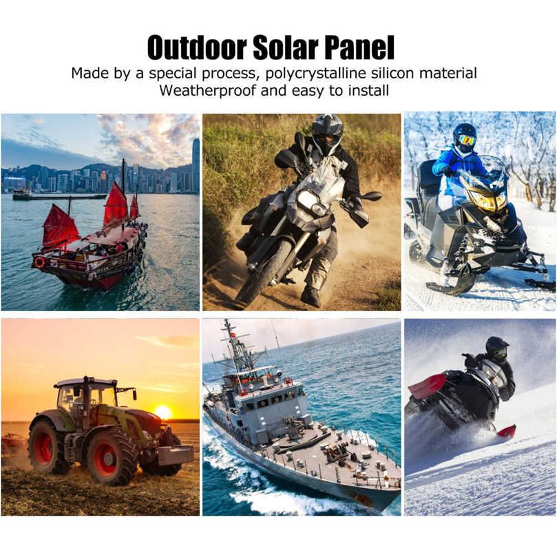 Solar Charging Panel 5W 12V Multifunctional Outdoor Mobile Power for Automobile Storage