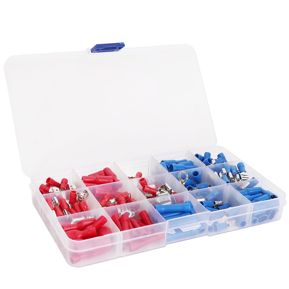 200Pcs Wire Connectors Insulated Electrical Connector Set With Crimp