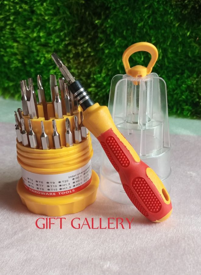 টুল সেট/ Professional Hard ware Tools 31in1 Magnetic Mini Screwdriver Bits Phone & Watch Laptop Repair Tool Set