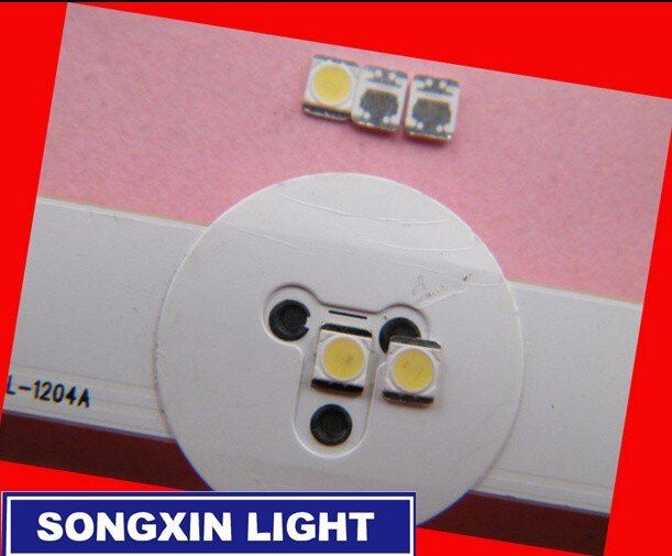 100pcs FOR LG LED LCD TV backlight lamp beads lens 1W 3v 3528 2835 cool white light bead