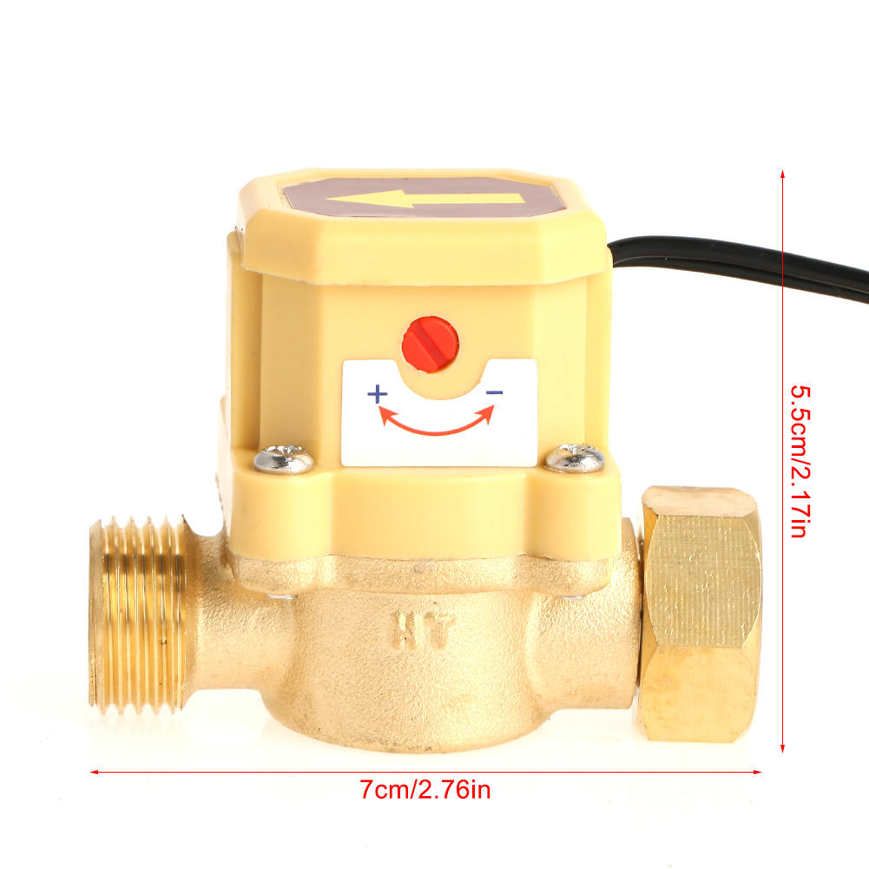 1pc Brass Pressure Water Flow Control Sensor Switch G1/2 Female Male Thread
