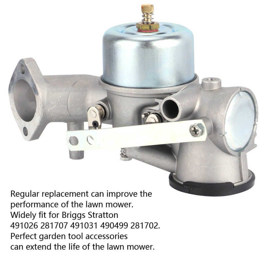 Garden Lawn Mower Carburetor Accessory Carb Replacement for Briggs Stratton 491026 281707 491031 490499 281702