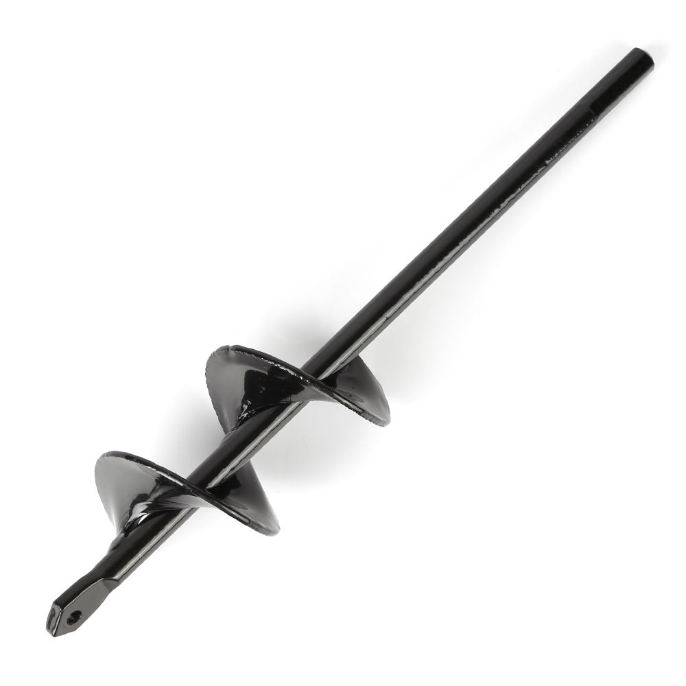 Black Home Yard Garden Flower Farm Planting Auger Digger Twist Spiral Bit Digging Holes Drill Bit Tools