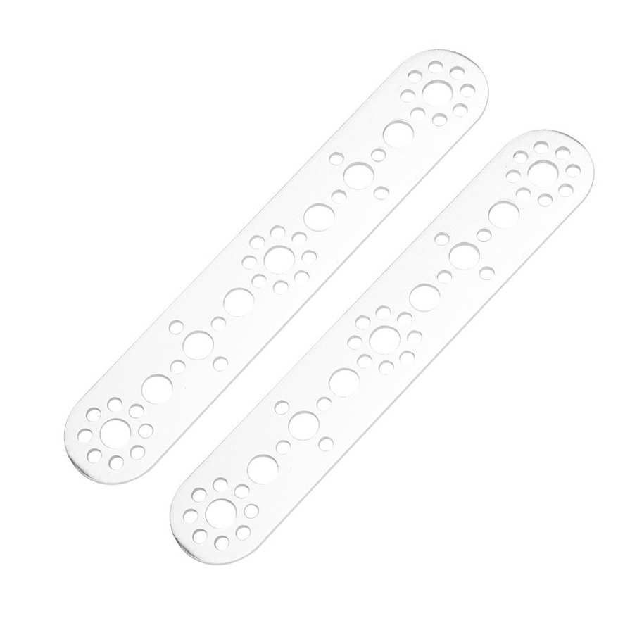 Metalworking Tool 2Pcs Aluminum Plates 9-Holes Replacement Kits Fit for Tetrixrobotics Robot Accessories