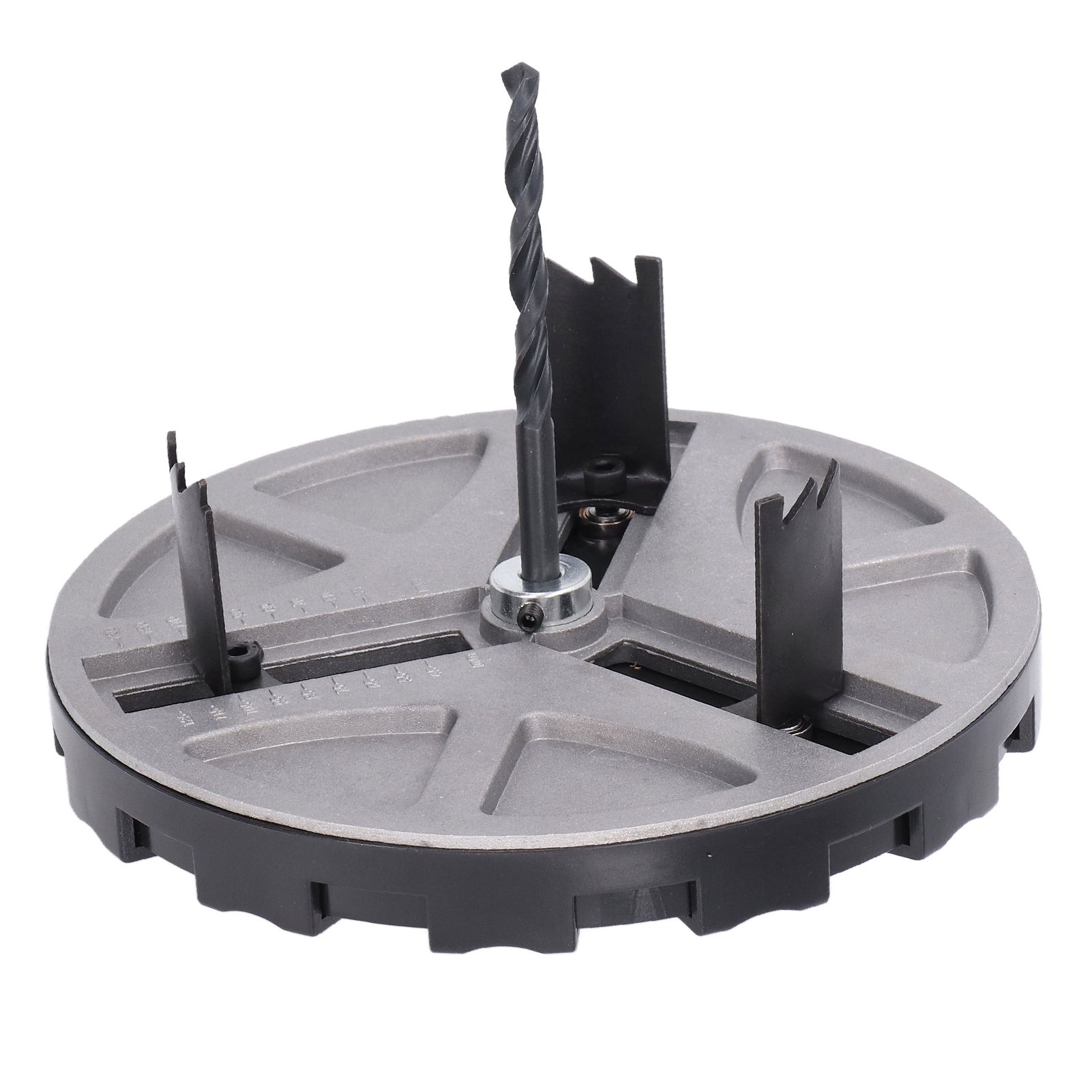 Limeng La Adjustable Punching Saw Round Hole Opener Tools with Positioning Bit and 3 Tooth Blades