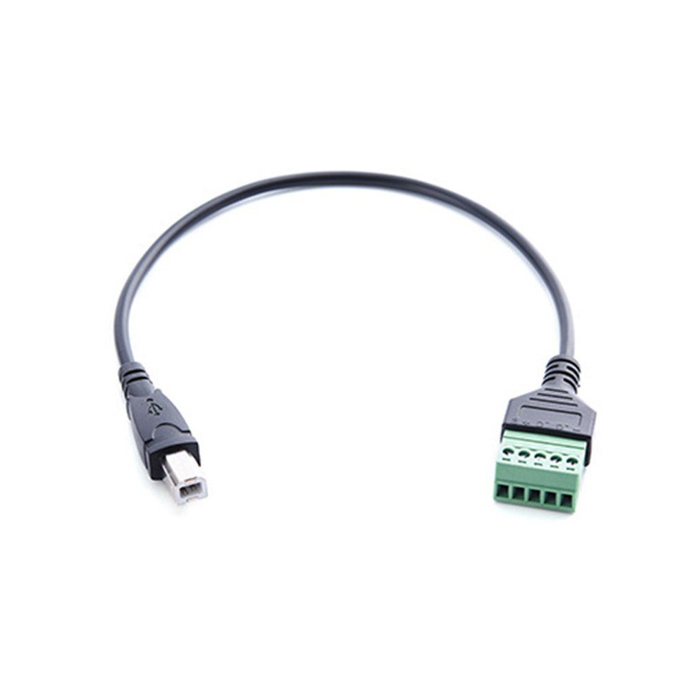 Usb 2.0 B Male Plug To 5Pin Female Bolt Screw Terminals Pluggable Adapter