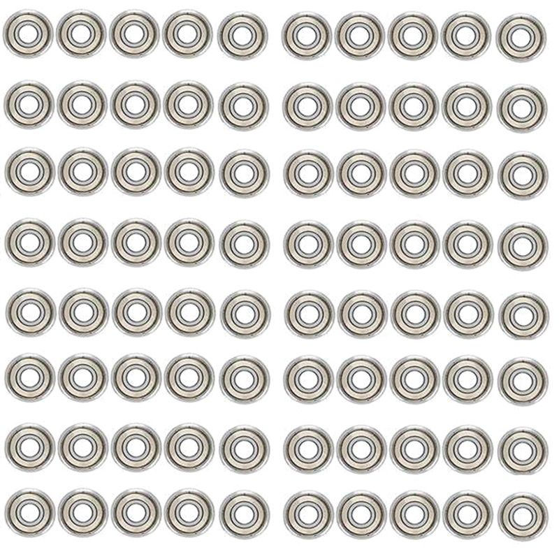 80Pcs 608ZZ Bearing 8X22X7 mm ABEC-5 Skate Stroller Miniature 608 ZZ Ball Bearings 608Z 608 2Z Bearing