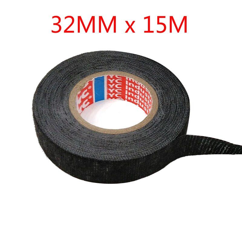 15M/roll Heat-resistant Electrical Tape Insulation Adhesive Cable Insulation Shrink Fabric Tape Hardware