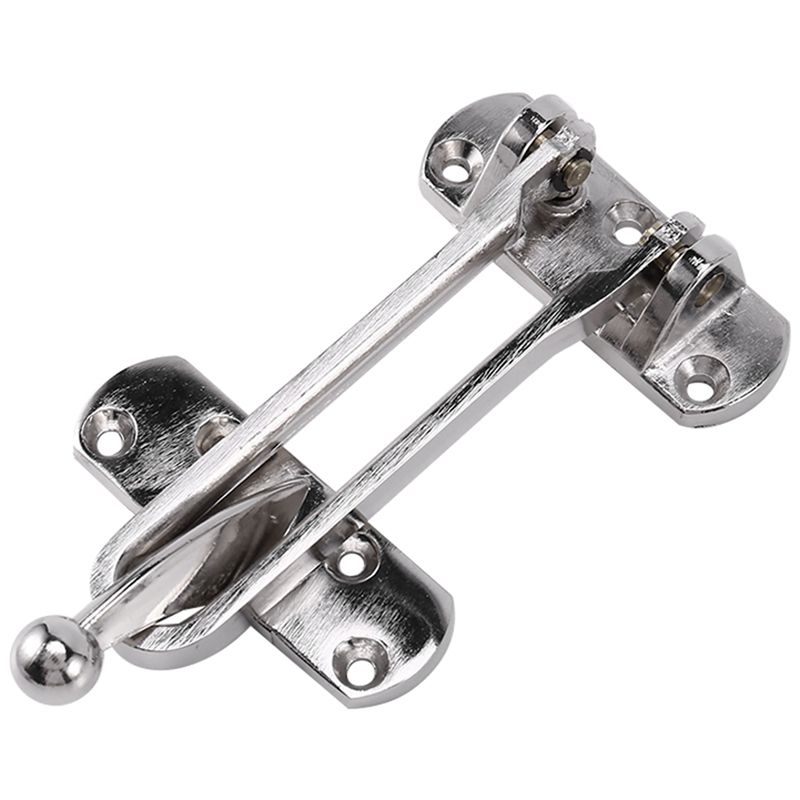 Metal Security Household Buckle Lock, Durable Chain Lock Guard, Anti-Theft Door, Fixed Security Tool Lock, galactic