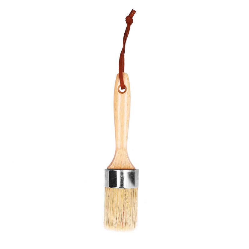 Oval Bristle Paint Brush Round Furniture Scrubbing Cr GP