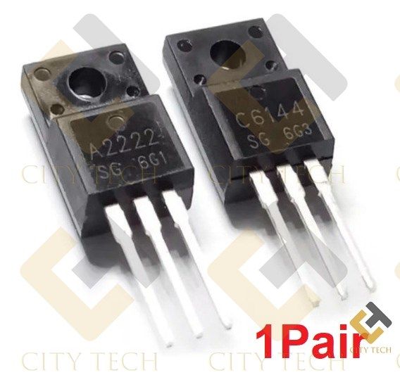 2Sa2222 & 2Sc6144 A2222 C6144 Pair Pnp Npn Transistor 50V 10A 2W Bipolar Power Transistor To-220 Silicon Transistor For Epson L110 L210 Logic Card Plc Electrical Circuitry & Parts - Solar Panel
